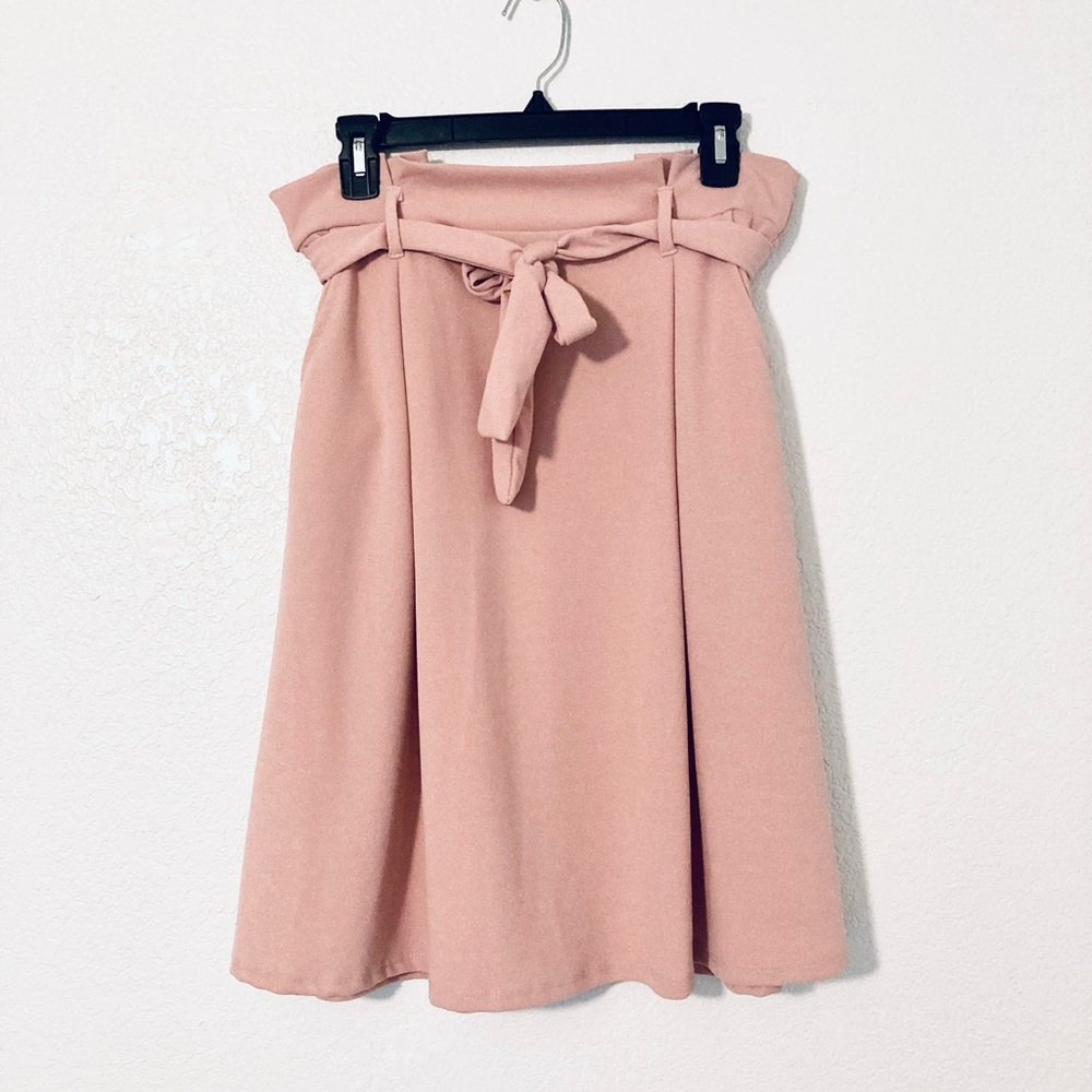 See You Monday A-Line Skirt (Pink)